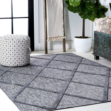Salines Diamond Trellis Indoor/outdoor Area Rug